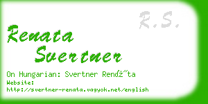 renata svertner business card